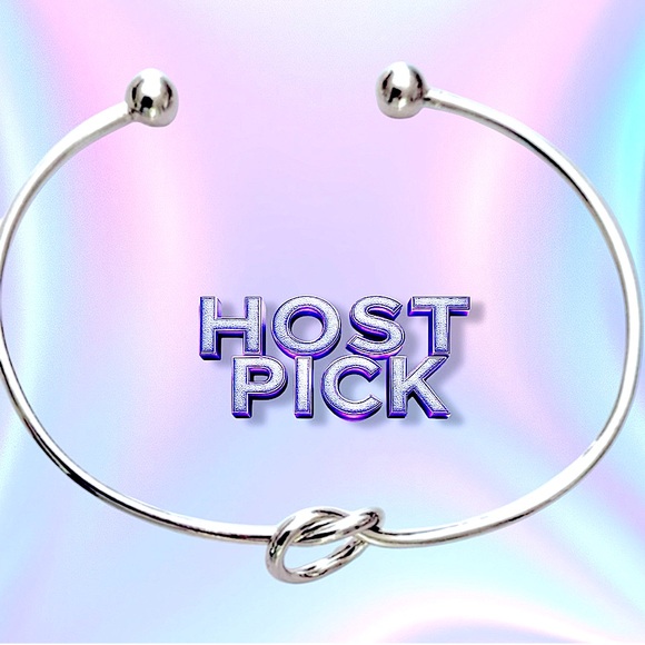 Silver love knot bangle silver bracelet NWT - Picture 2 of 7